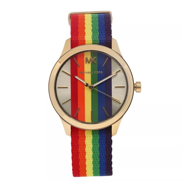 Michael Kors Runway Mercer Pride Rainbow Watch